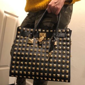 Michael Kors Studded Hamilton Bag